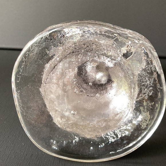 Vintage Pertti Santalahti Humppila Clear Glass Candle Holder - Picture 2 of 6